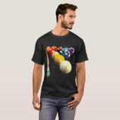 T-shirt 8-ball Ol Team S For Bar League Protecting  (Devant entier)