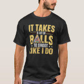 T-shirt 8 ball pool billiard for a Pool player (Devant)