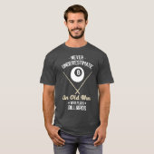 T-shirt 8 Ball Pool Drôle Billard Joueur Lover Papa (Devant entier)