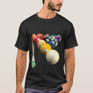 T-shirt 8 Ball Pool Team Bar League Billard Hommes Femmes