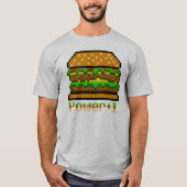 T-shirt 8-bit Burger Power Up (Devant)