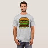 T-shirt 8-bit Burger Power Up (Devant entier)