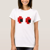 8 bits Éffrayants yeux rouges