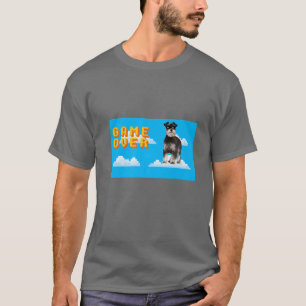 T-shirt 8 bits Game Over Miniature Schnauzer 2