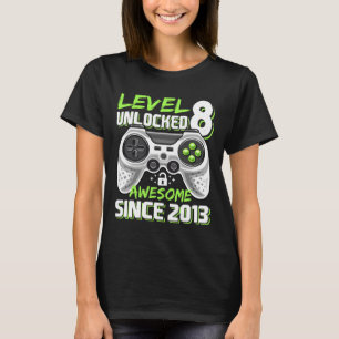 T-shirt 8 Déverrouillé Awesome 2013 jeu vidéo 8e anniversa