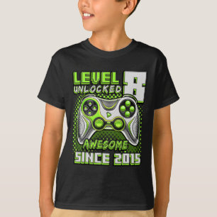 T-shirt 8 Déverrouillé Awesome 2015 jeu vidéo 8e anniversa