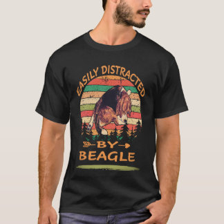 T-shirt 8 Facilement Distrait Par Beagle