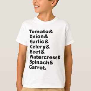 T-shirt 8 Légumes Bénéfiques Qui Sont Généreux Ensemble