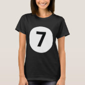 T-shirt 8 Pool Ball 7 Billiards Costume Halloween Groupe M (Devant)