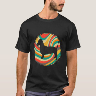 T-shirt 8 Rétro Vintage Race de chien Dachshund