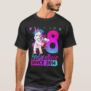T-shirt 8 Years Old Unicorn Flossing