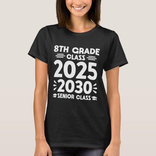 T-shirt 8e année de la promotion 2025 future terminale de (Devant)