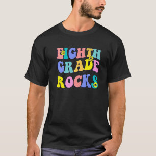 T-shirt 8E Année Rocks Premier Jour Retour À L'École Teach