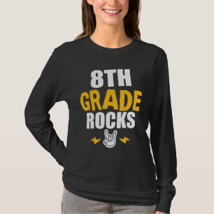 T-shirt 8e année Rocks Retour à l'école 8e année Teache