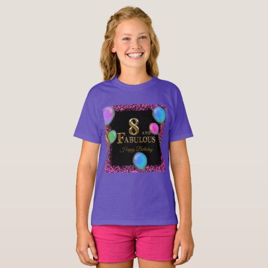 T-shirt 8e anniversaire (Devant entier)