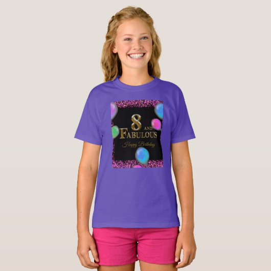 T-shirt 8e anniversaire (Devant entier)