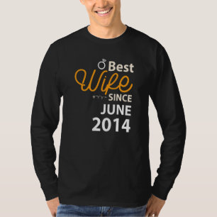 T-shirt 8e anniversaire du Mariage Meilleure femme depuis