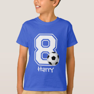 T-shirt 8e anniversaire garçon soccer personnalisé-2