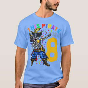 T-shirt 8e anniversaire Pirate Dabbing