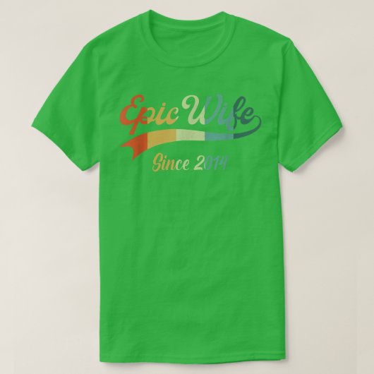T-shirt 8e cadeau anniversaire Mariage pour son Épopée fem (Design devant)