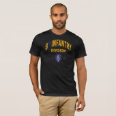 T-shirt 8e Division d'infanterie - Militaire américain (Devant entier)
