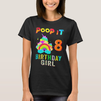 T-shirt 8e Fidget Pop It Anniversaire Fille Party Huit 8 a