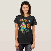T-shirt 8e Fidget Pop It Anniversaire Fille Party Huit 8 a (Devant entier)