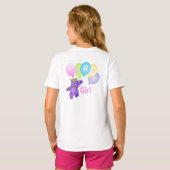 T-shirt 8ème Princesse Bear de fille de fête (Dos entier)