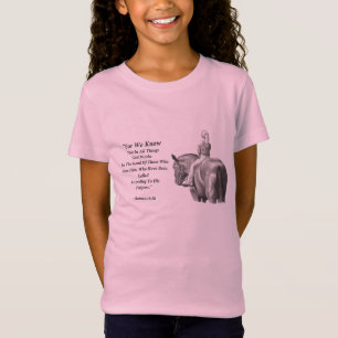 T-Shirt 8h28 de ROMAINS : DESSIN AU CRAYON : CHEVAL, FILLE
