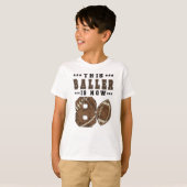 T-shirt 8th Birthday Gift Football Player 8 Year Old Boy (Devant entier)