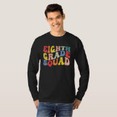 T-shirt 8th Eighth Grade Squad Teacher Back To School Retr (Devant entier)