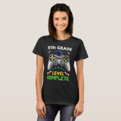 T-shirt 8th Grade Graduation Level Complete Gamer 2022 (Devant entier)
