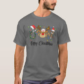 T-shirt 8Vev Infirmière léopard Noël Joyeux Noël Joyeux No (Devant)