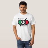 T-shirt 906 numéros italiens d'entrelacement des yooper (Devant entier)