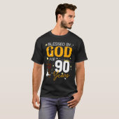 T-shirt 90 Birthday Blessed By God For 90 Years Old 90th B (Devant entier)