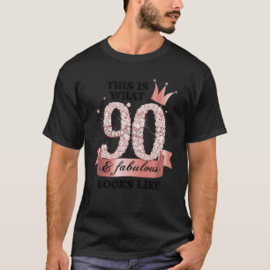 T-shirt 90 & Fabulous I Rose Et Groupe White Party Candid