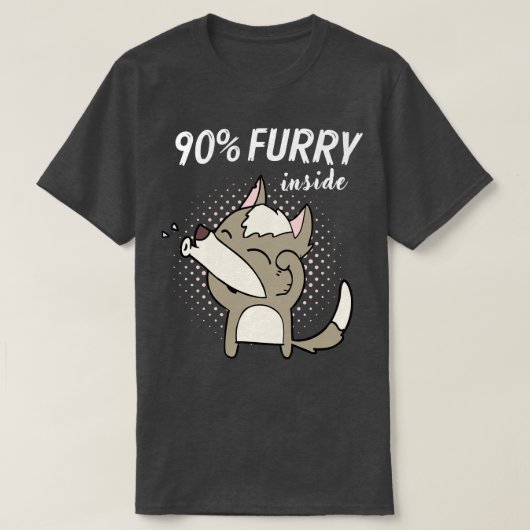 T-shirt 90 Furries Fursona Fandom (Design devant)