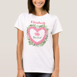 T-shirt 90 Years Loved 90th Birthday Shirt for Women<br><div class="desc">Looking for a fun 90 year old birthday vend pour ici ? Pont your favorite senior out with this cute floral 90 years loved 90th birthday shirt ! Personnalize with name or another fun message.</div>