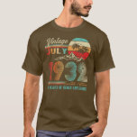 T-shirt 90 Years Old 90th Birthday Decoration Vintage<br><div class="desc">90 Years Old 90th Birthday Decoration Vintage July 1932 Poison. Parfait pour papa,  maman,  papa,  men,  women,  friend et family members on Thanksgiving Day,  Christmas Day,  Mothers Day,  Fathers Day,  4th of July,  1776 Independent Day,  Vétérans Day,  Halloween Day,  Patrick's Day</div>