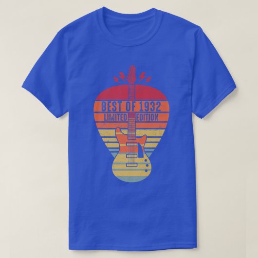 T-shirt 90 Years Old Birthday Best Of 1932 Limited Edition (Design devant)