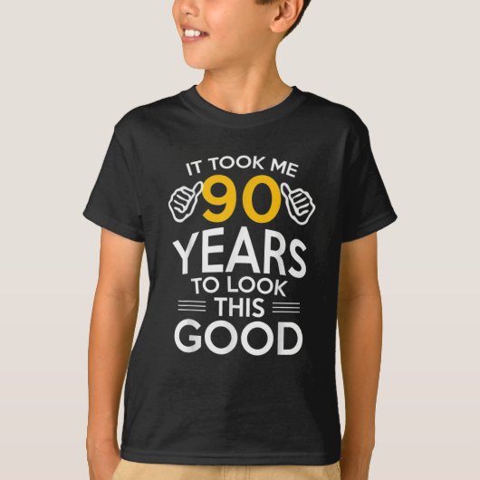 T-shirt 90e anniversaire cadeau m'a pris 90 ans 90 ans 37 (Devant)