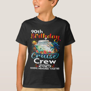 T-shirt 90e anniversaire Croisières Crew amis Famille Vaca