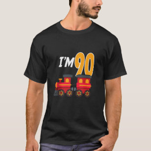 T-shirt 90e anniversaire de la fête Train Toy 90 ans Funny