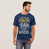 T-shirt 90e Anniversaire Don M'A Pris 90 Ans 90 Anniversai (Devant entier)