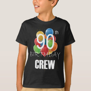 T-shirt 90e Anniversaire Équipage 90 Groupe d'équipages