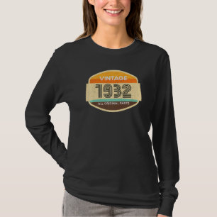 T-shirt 90e Anniversaire Graphic Tee - shirts Vintage 1932