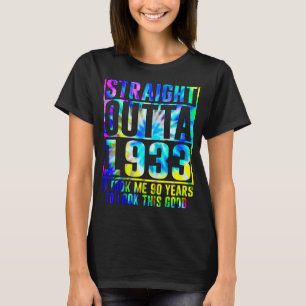 T-shirt 90e anniversaire Straight Outta 1933 90 ans