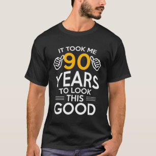 T-shirt 90E Cadeau Anniversaire M'A Pris 90 Ans - 90 Ans