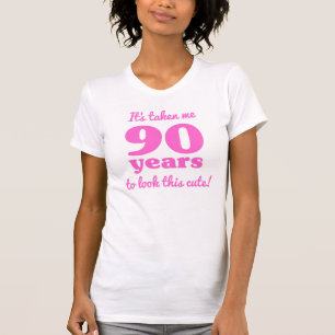 T-shirt 90ème anniversaire mignon pour les femmes