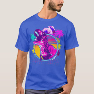 T-shirt 90s 80s Retro Dinosaur Vaporwave